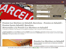 Tablet Screenshot of pensionlosmartinez.com